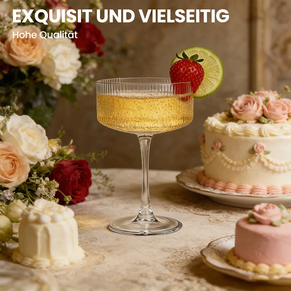 Juego de 4 copas de martini, copas de cristal coupé, copas de cóctel, grandes e inusuales, copas de champán soplado a mano para café expreso Martini, Manhattan como artículos de bar (JR1007)