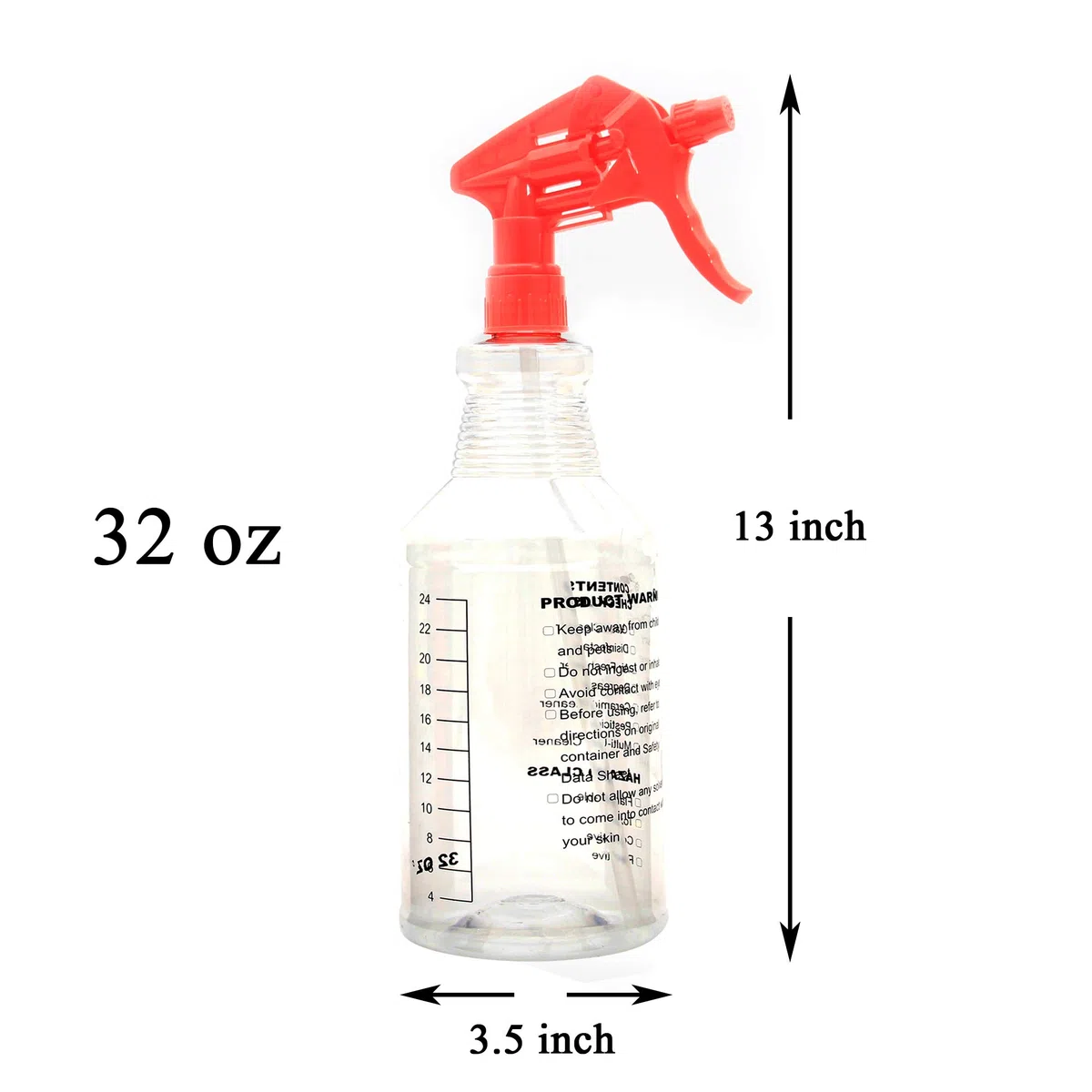 Youngever 3 Paquetes 1L Botellas de Spray Plástico Vacías, Botella de Pulverización Plástico, Botellas de Spray Plástico para Soluciones de Limpieza