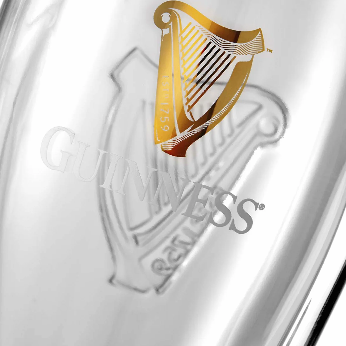 Guinness – Juego de 2 vasos con diseño de arpa