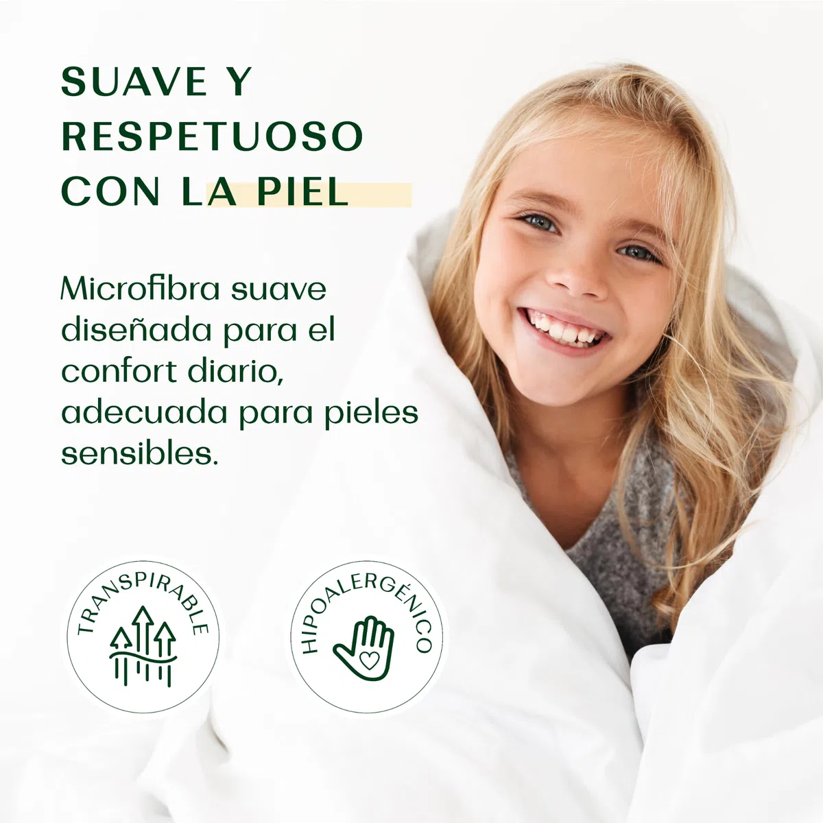 Wendre Edredón Verano 240x260 cm – Cama 180 – Extra Ligero 100 g/m² Transpirable – Nórdico de Verano Certificado Oeko-Tex