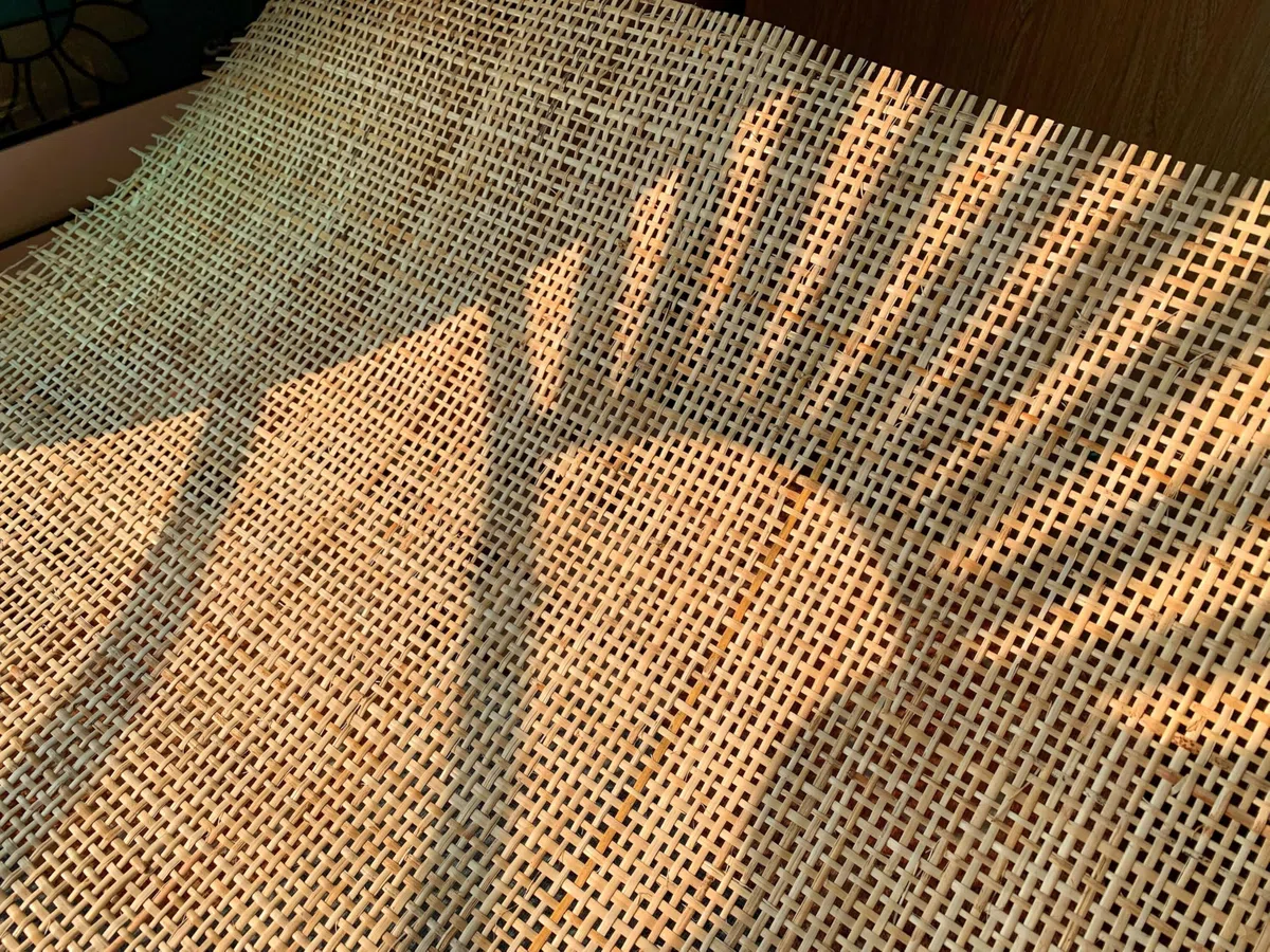 Ratan Rollo Mimbre, 50 x 150 cm Natural Mimbre Rollo, Ratan, Rejilla Mimbre, Mimbre, Silla Ratan, Rattan, Estera de ratán, Ratán Natural para muebles, Tela para Silla, Armario, Decoración del hogar