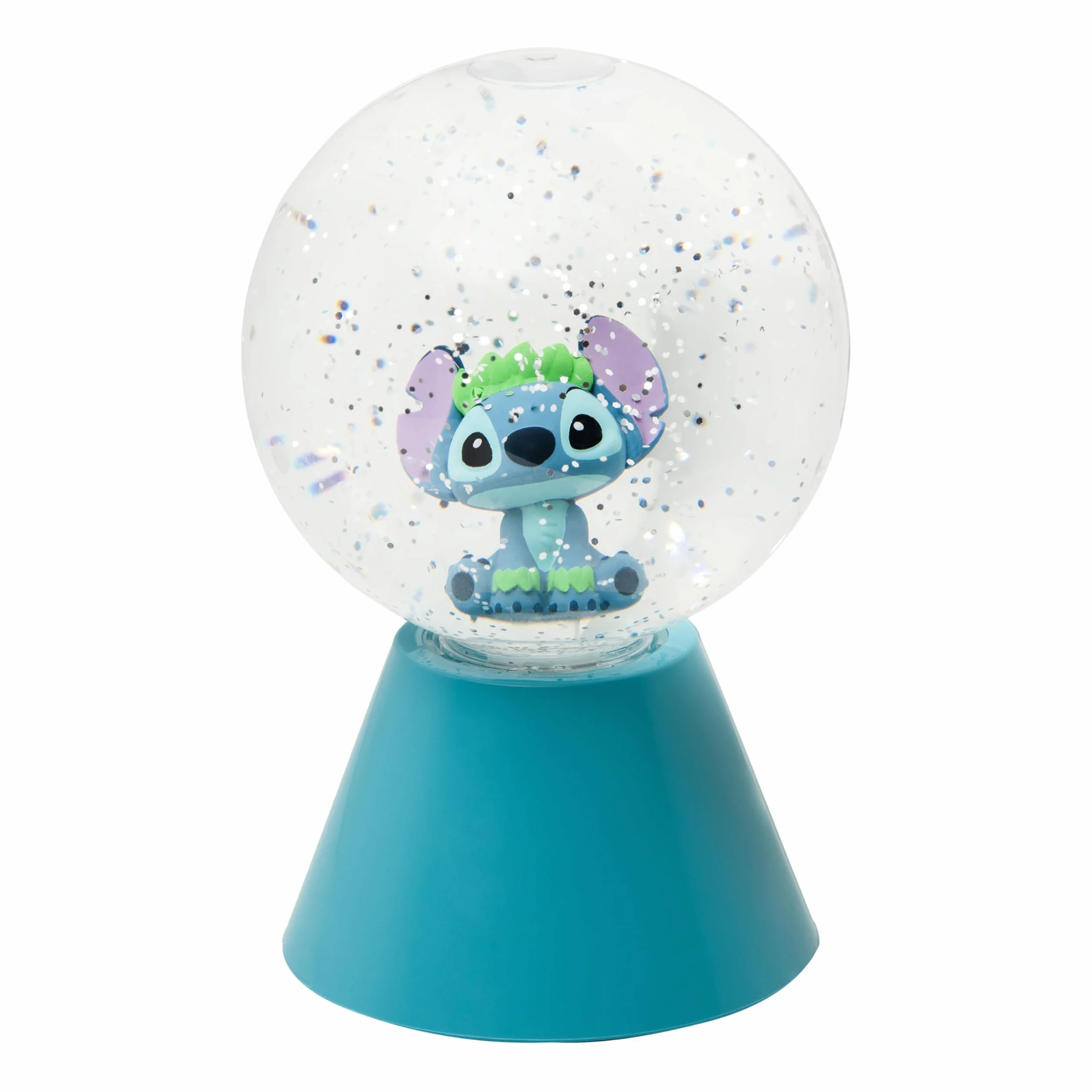 Paladone - Bola LED con purpurina de Lilo y Stitch de Disney, globo de nieve luminoso que cambia de color con licencia oficial para niños, adolescentes y adultos, diseño compacto