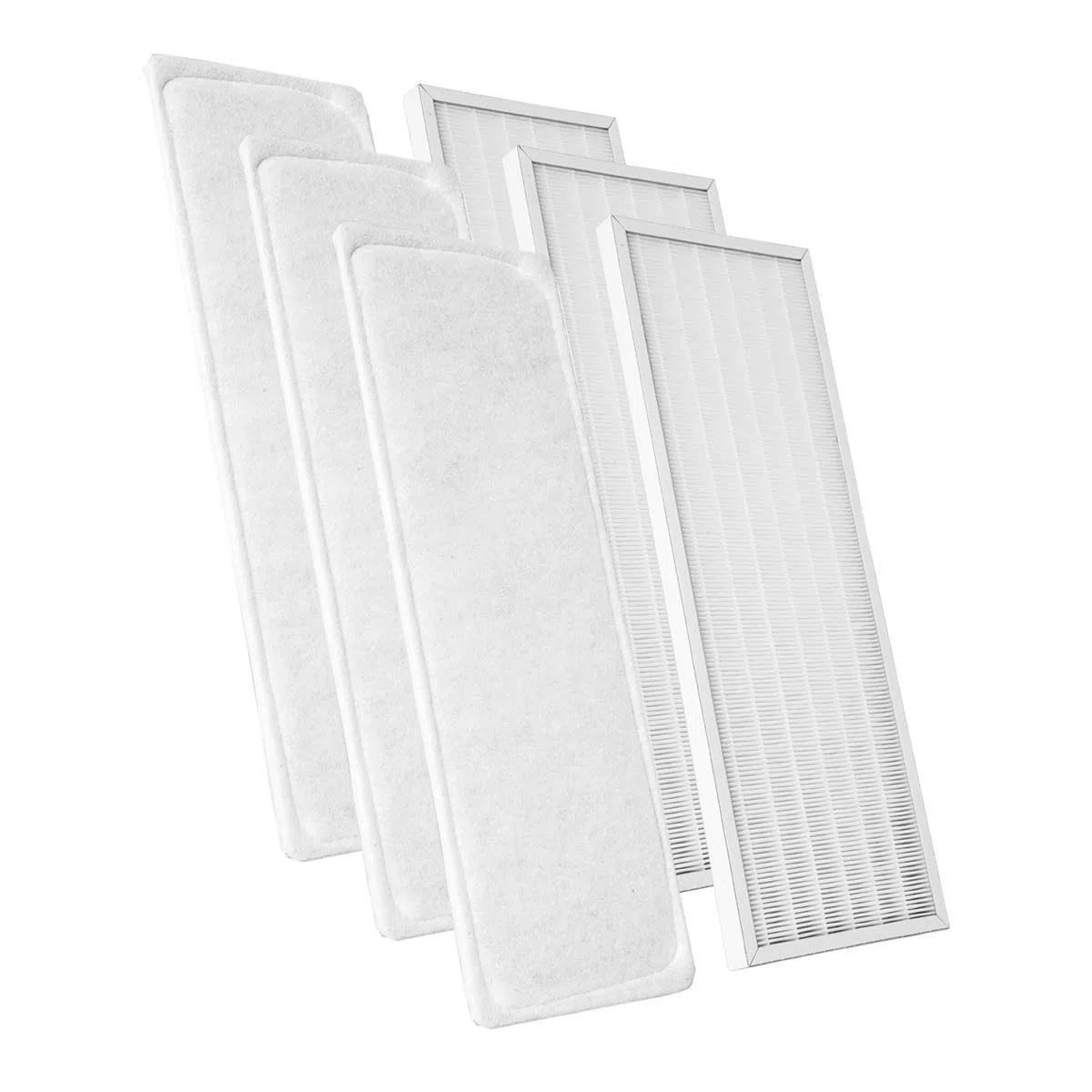 KWL 1669014 - Filtro de aire para Wolf CWL 300/400 Excellent | 3 juegos de filtros de polen G4 + F7 | 3 filtros de marco de alambre de 185 x 525 x 24 mm