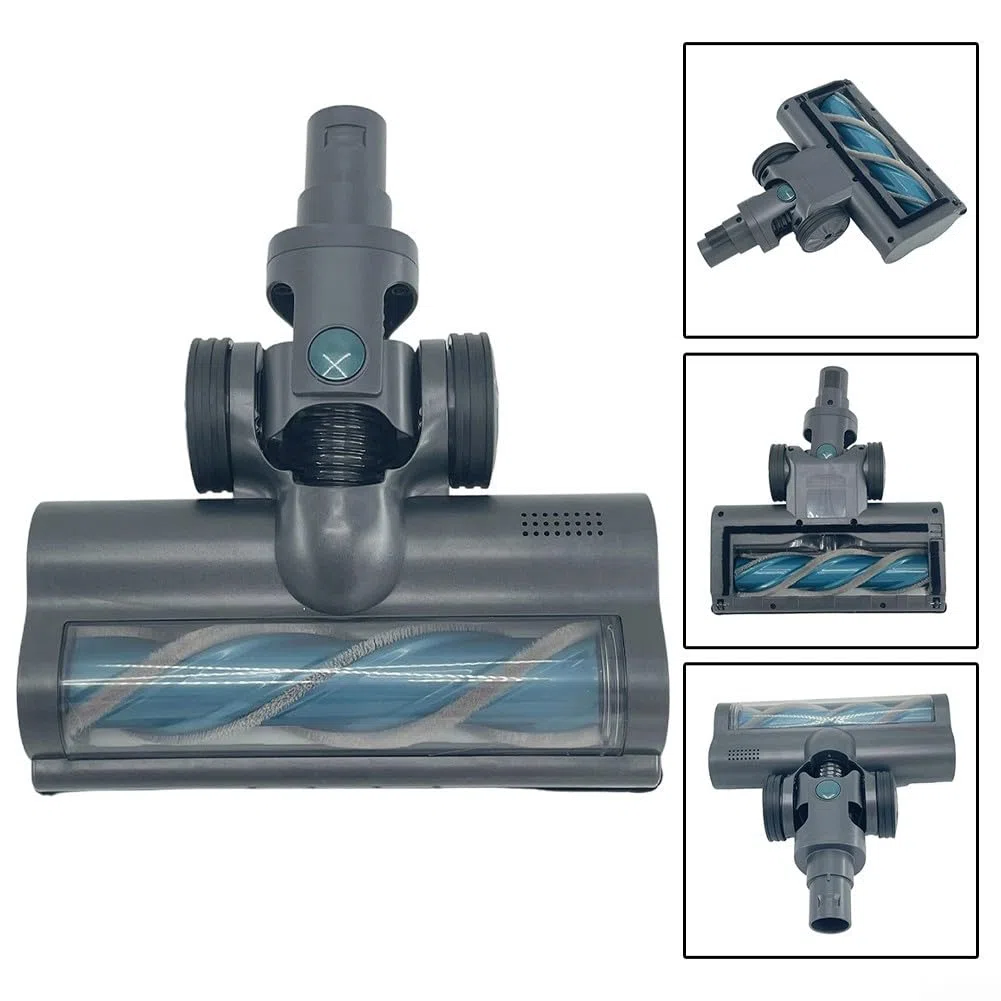 Cepillo para suelo Dibea para aspiradora inalámbrica T6 y C17 – para alfombras y suelos duros, esquinas y bordes, color negro