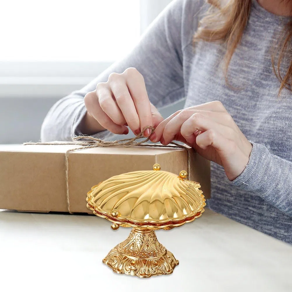Frutero Metálico con Pie, Soporte Decorativo para Frutas, Bandeja para Servir, Plato para Frutas, Expositor De Postres, Estante para Alimentos Y Aperitivos para Encimera De Cocina
