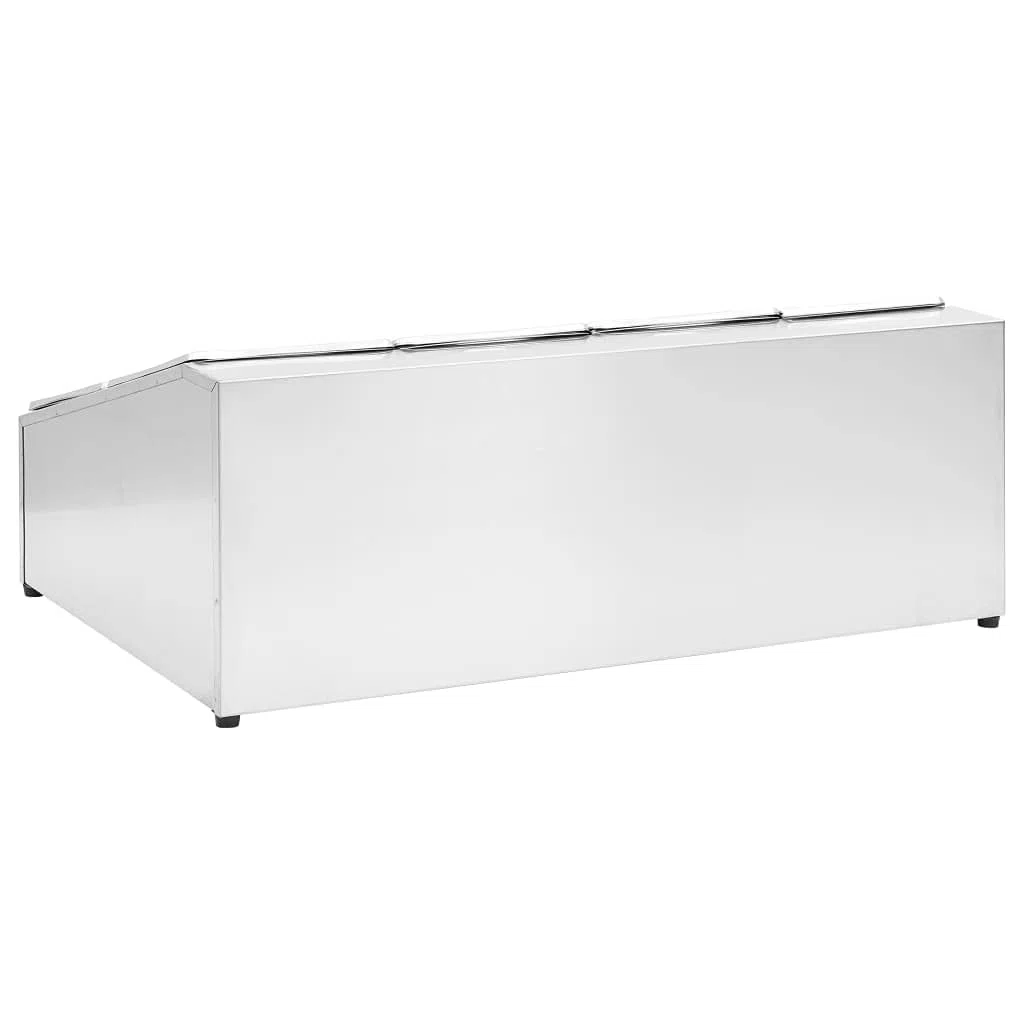 Home & Garden Item-Gastronorm - Contenedor con 8 sartenes GN 1/6 de acero inoxidable