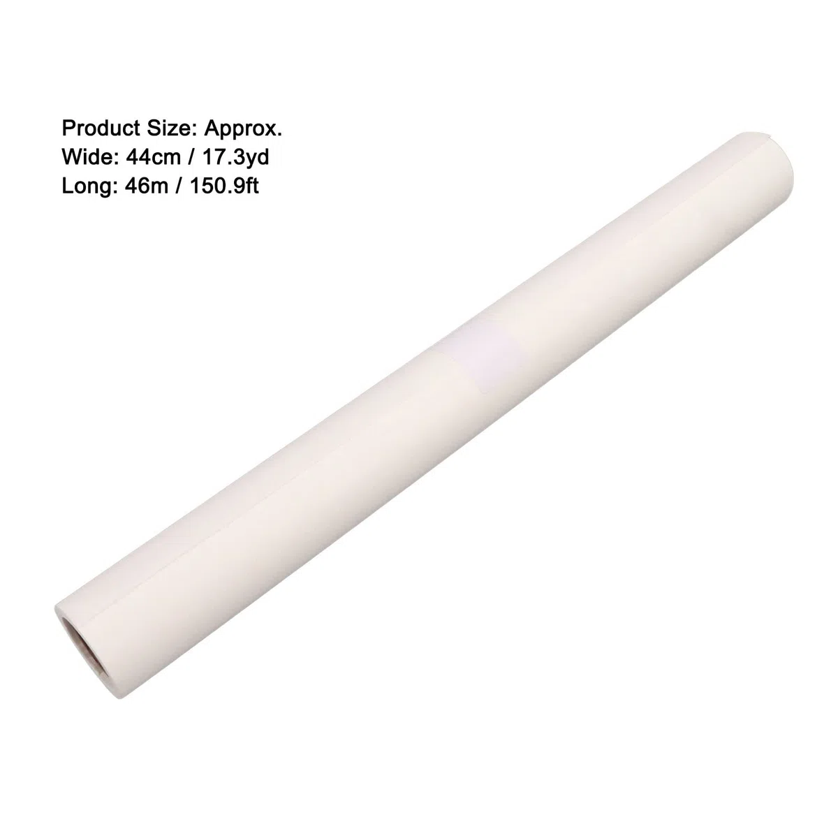 Rollo de 2 Rollos de Papel de Calco, Papel de Calco de 18 Pulgadas y 44 Cm de Ancho, Papel de Calco para Bocetos de Alta Transparencia, Papel de Patrón de Absorción de Tinta Blanca