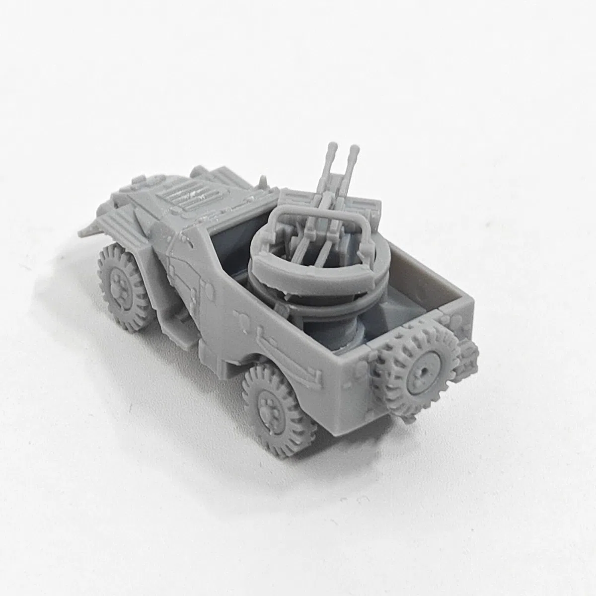 5 Vehículos Blindados BTR-40A (Modelo De Resina 3D For Armar) A Escala 1/144 (versión Soviética con Ruedas)