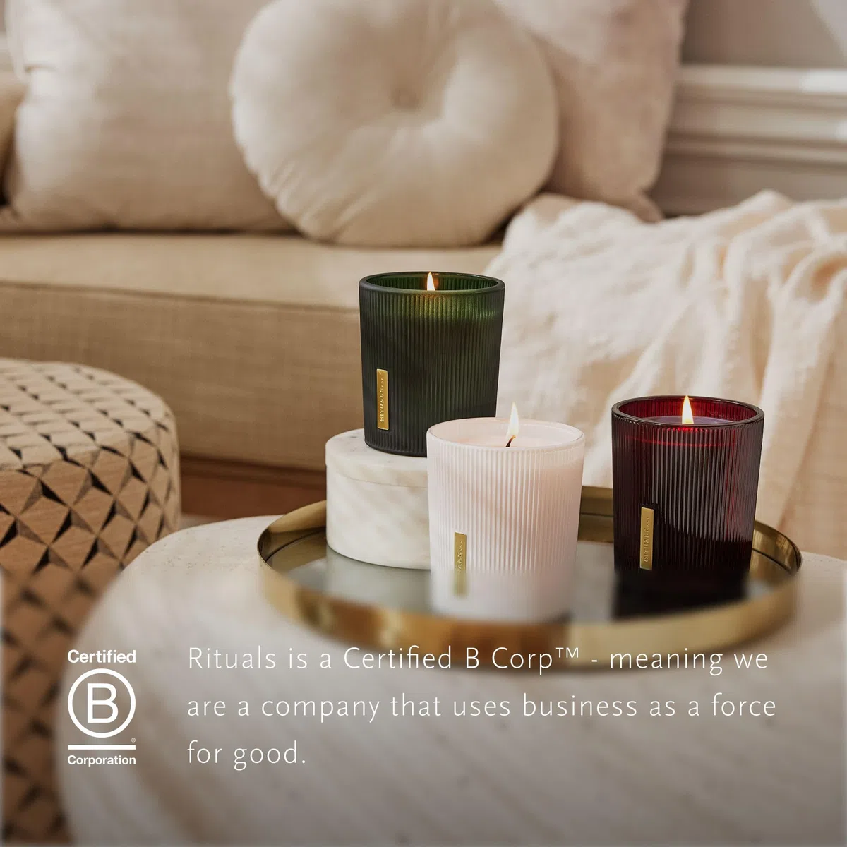 RITUALS Vela Aromática de The Ritual of Hammam – con Eucalipto y Romero – Hasta 50 horas de duración – 290g