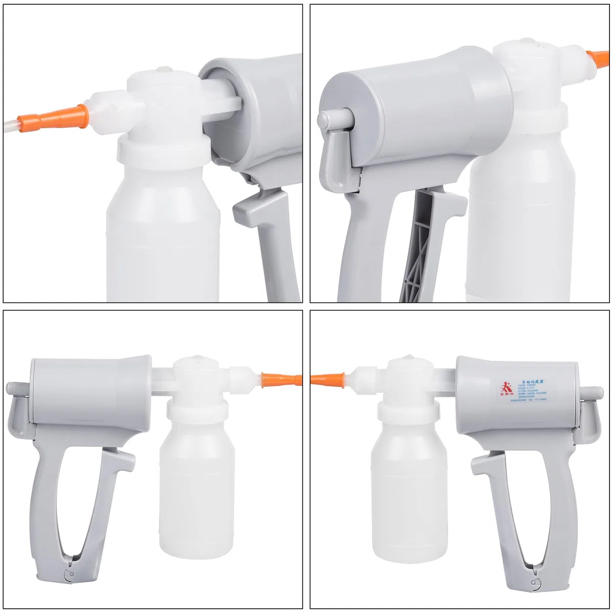 Bomba de succión manual Aspirador de esputo Dispositivo de bomba de succión de flema Respiratorio de mano para ancianos domésticos (Tipo B)