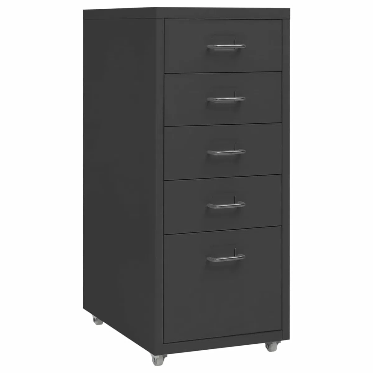 Gecheer Armario Archivador Armarios Metalico Cajonera Documentos Oficina Despacho Archivos Estudio Almacenamiento Muebles Estante Decoración Antracita 28x41x69 cm