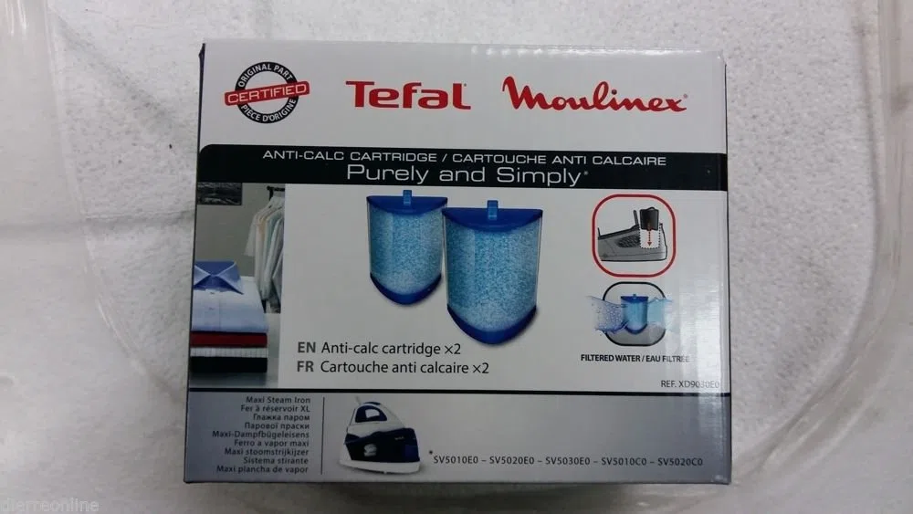 Tefal Moulinex - Filtro de agua antical para plancha SV5010, SV5020, SV5030, repuesto original XD9030E0