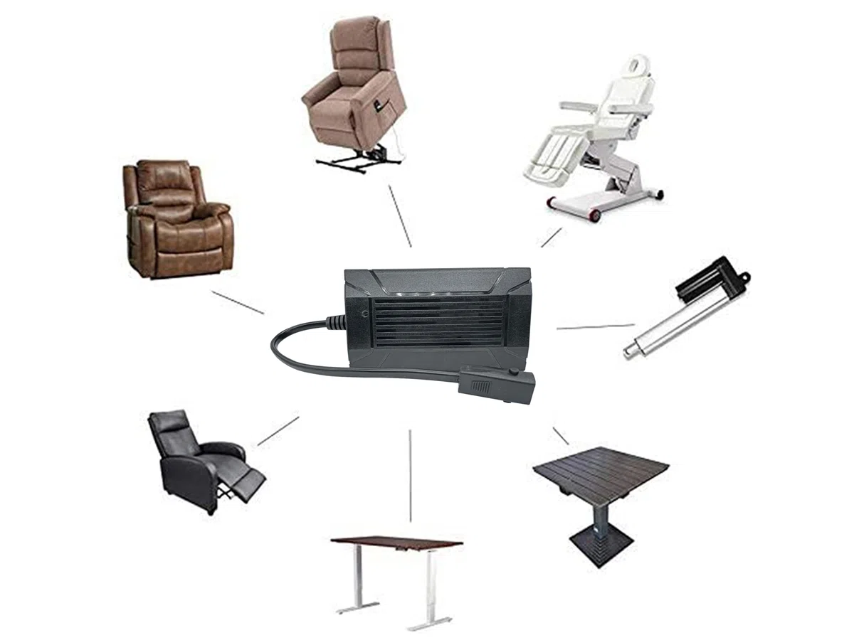 Adaptador AC/DC 29V3A Adaptador de Corriente para sillón reclinable eléctrico Camas eléctricas Mesa/sillón de diagnóstico sillón Dental sillón para Ancianos sillón Elevador