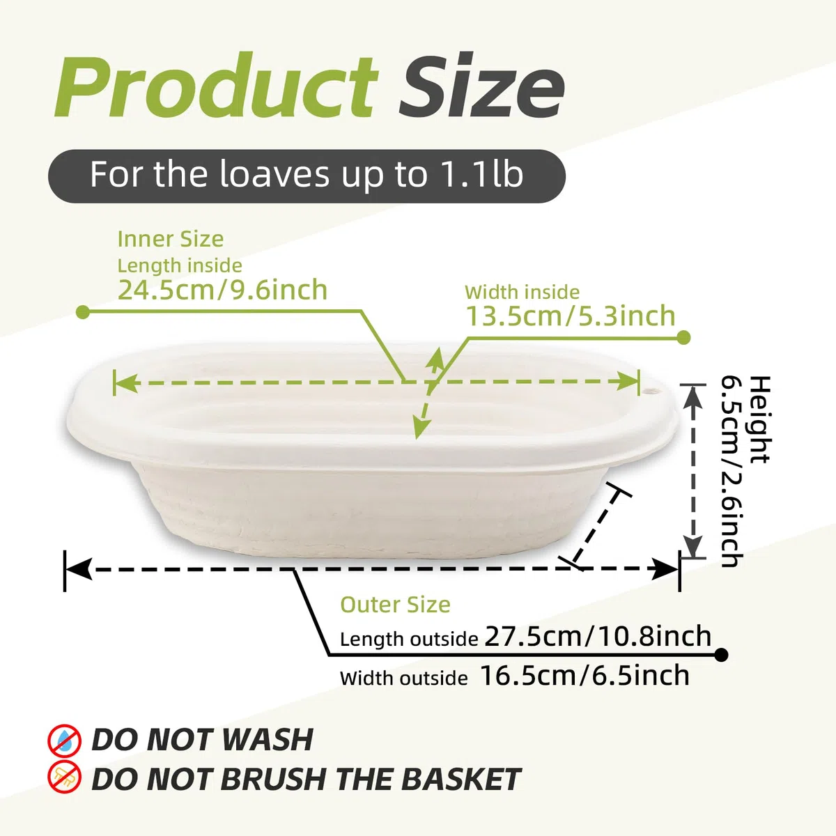 Cesta ovalada de 2 x 28 cm para prueba de pan de pulpa de pan de masa madre Banneton Bortform con forro de lino, cubierta de tela, suministro para hornear pan profesional y casero
