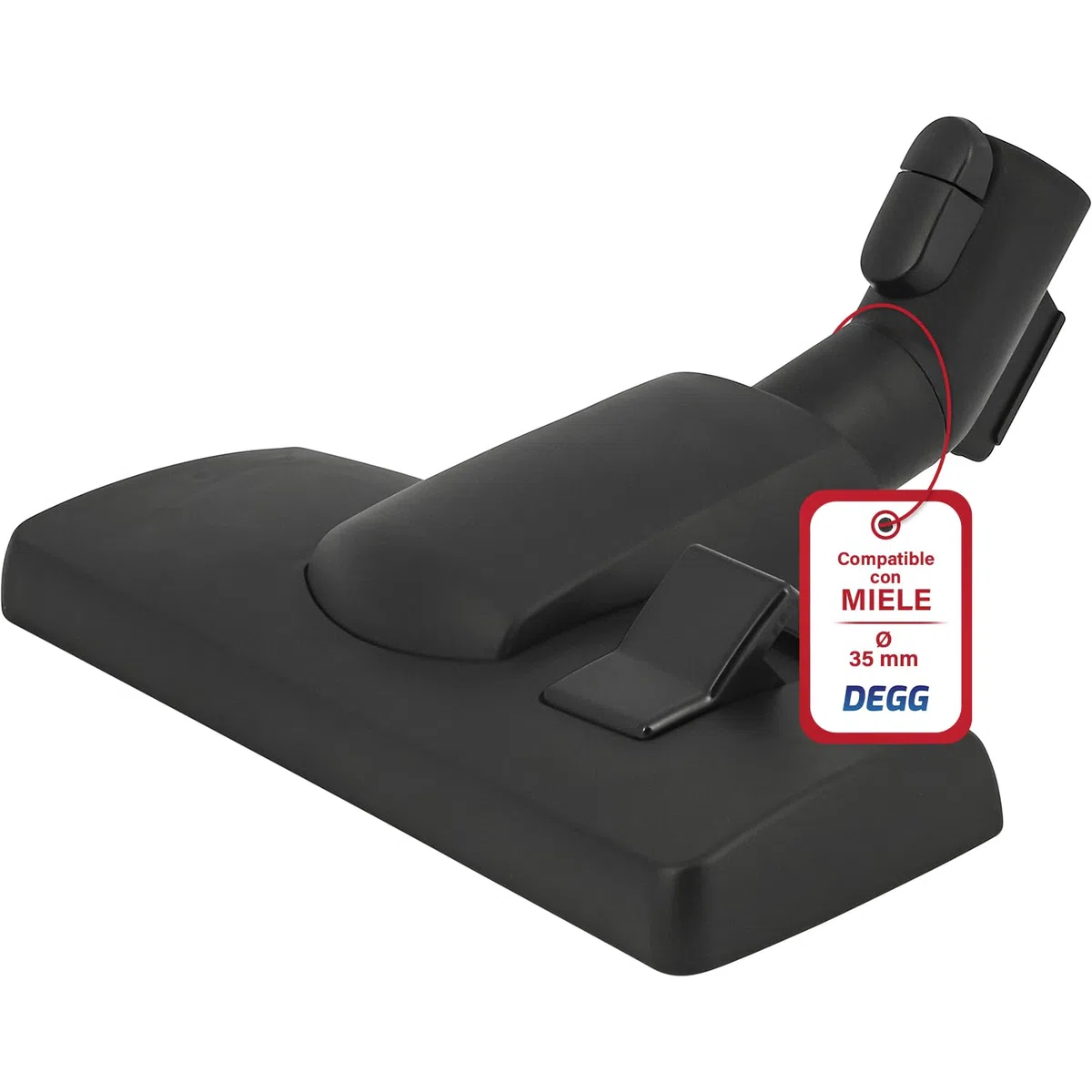 DEGG Cepillo Combinada, Compatible con Aspiradora Miele 35 mm, Boquilla Combinado, Boquilla para Suelos Compatible con el Sistema de Clic de Aspirador Miele