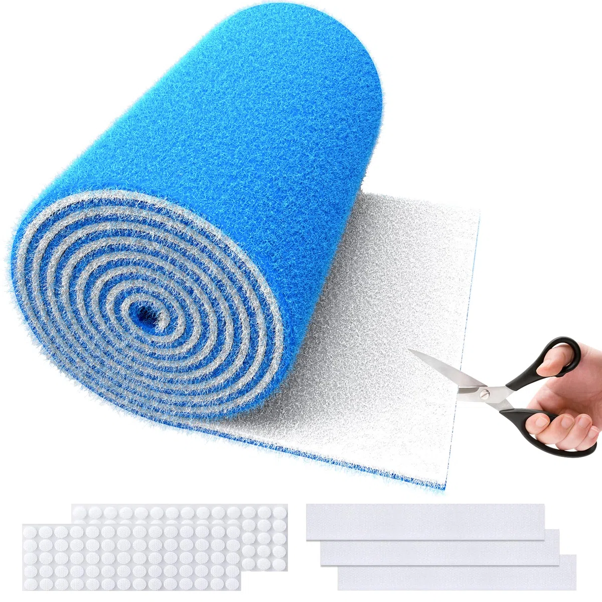 MERV - 8 filtros de ventilación de aire, 20 x 90 pulgadas, cortados para adaptarse al material del filtro de aire (más de 80 filtros), filtro electrostático de triple ventilación para suelo, techo