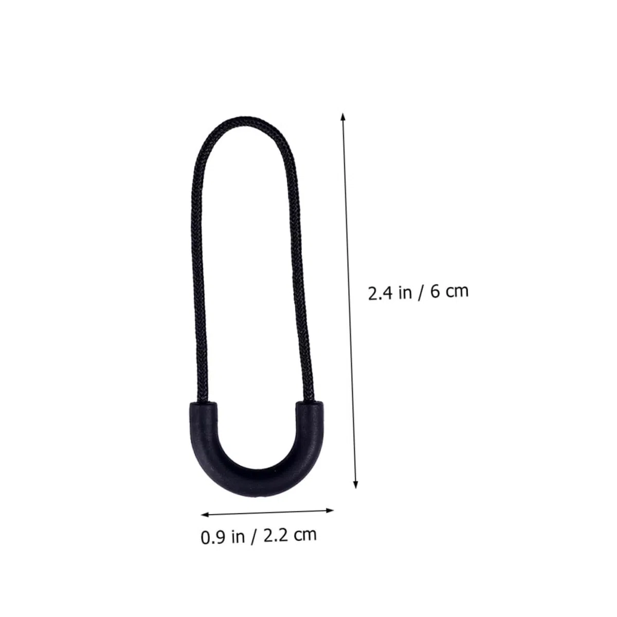 DIYEAH 10juegos Semicirculos De Reemplazo Para De Ropa y Bolsas Para Reparaciones De Mochilas Chaquetas y Equipaje Negro