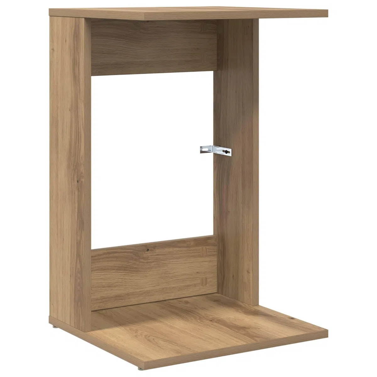 Mesa auxiliar de roble Artisan, 40 x 38 x 62,5 cm, moderna mesa de centro de madera, mesa rectangular para salón y oficina, mesa de café estable para sofá y sillón