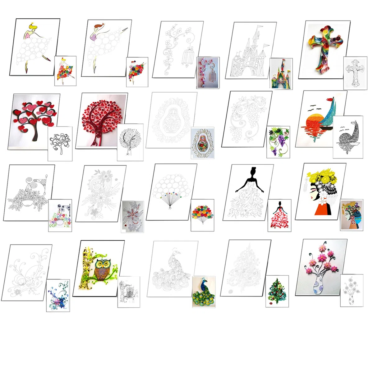 Woohome Kit de Herramientas Quilling Paper Quilling Kits (Style 3)
