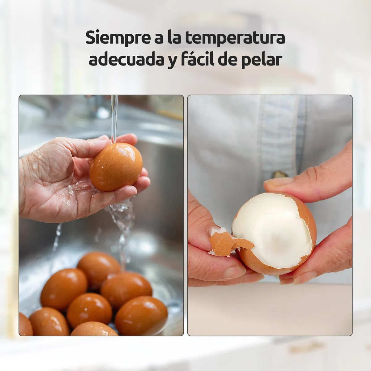 Olvy Hervidor de Huevos Eléctrico 6-en-1 con Temporizador LCD - Cocedor y Cuece Huevos Eléctrico con Apagado Automático y Vaso Medidor - Hervidor de Huevos y Hervidero de Huevos Multifuncional