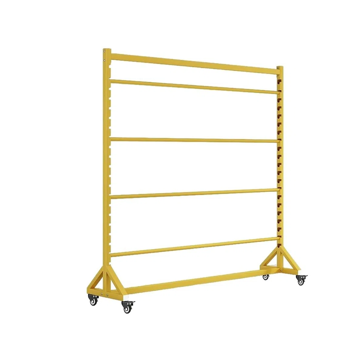 Estante móvil para Almacenamiento de Vinilo, exhibidor de muestras con Ruedas 150cm-4rods | para papel tapiz, película para ventanas, soporte organizador de acero resistente,adecuado para tiendas y talleres