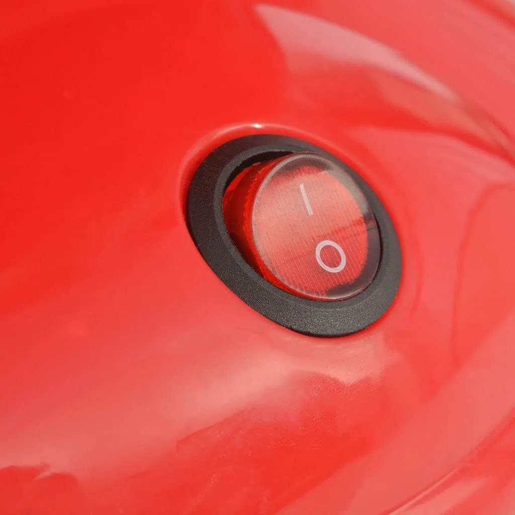 Máquina de algodón de azúcar de 480 W, color rojo con cuenco de 26 cm, palitos de bambú y cuchara medidora, aparato de fiesta para fiestas de cumpleaños infantiles, ferias, paraguas