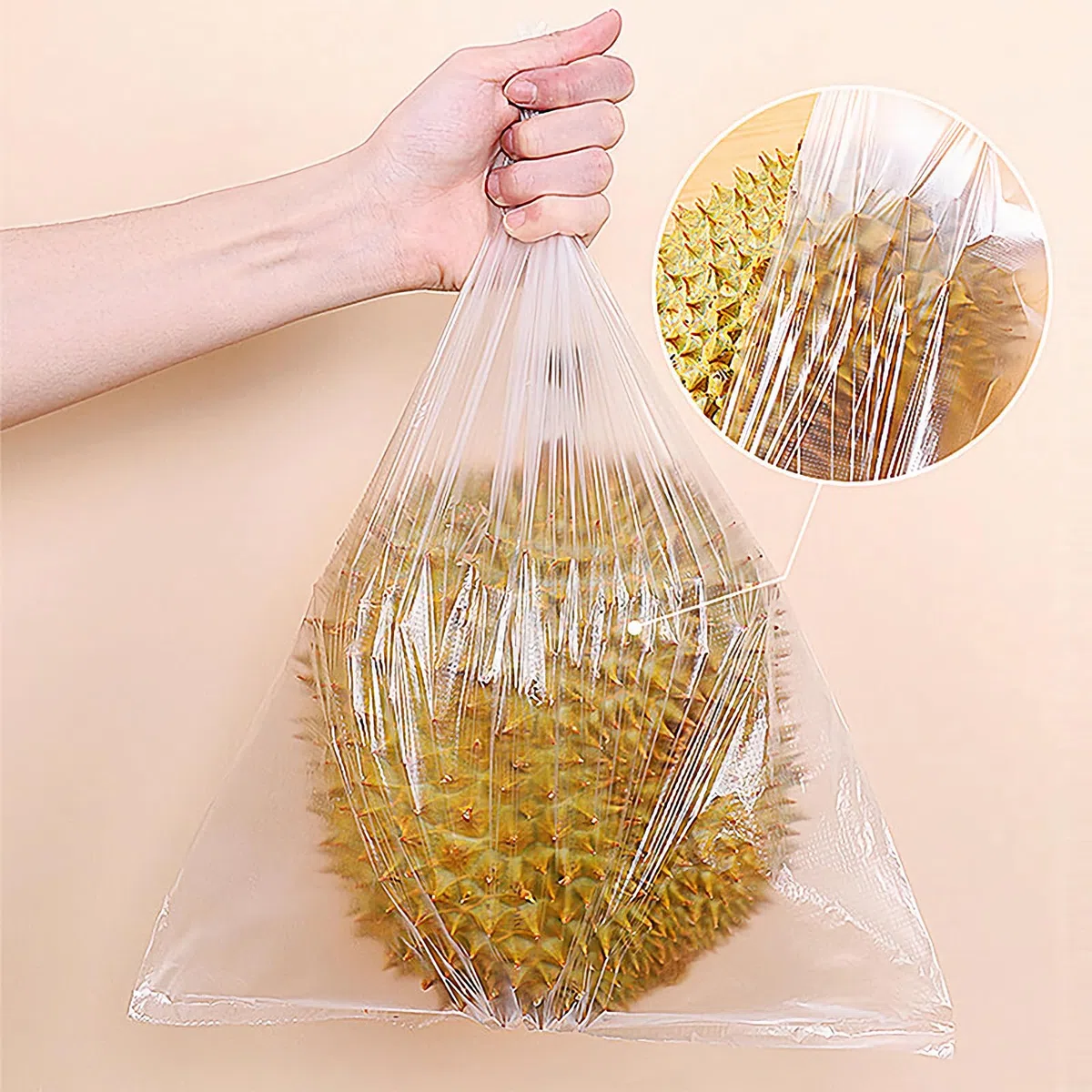 CLASSY Bolsas grandes de plástico para almacenamiento de alimentos de 35,5 x 50,8 cm, 350 bolsas/rollo, bolsas de plástico para verduras, frutas, pan - (4 rollos, total 1400 bolsas)