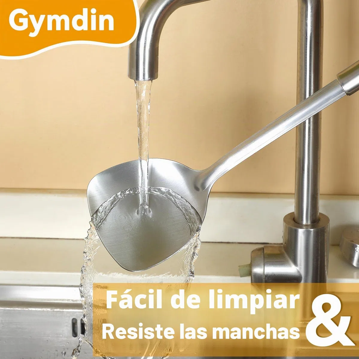 7 piezas utensilios de cocina acero inoxidable - mango para colgar, utensilios de cocina con 2 espátula, cucharón, espumadera, batidor, Cuchara para espaguetis, soporte