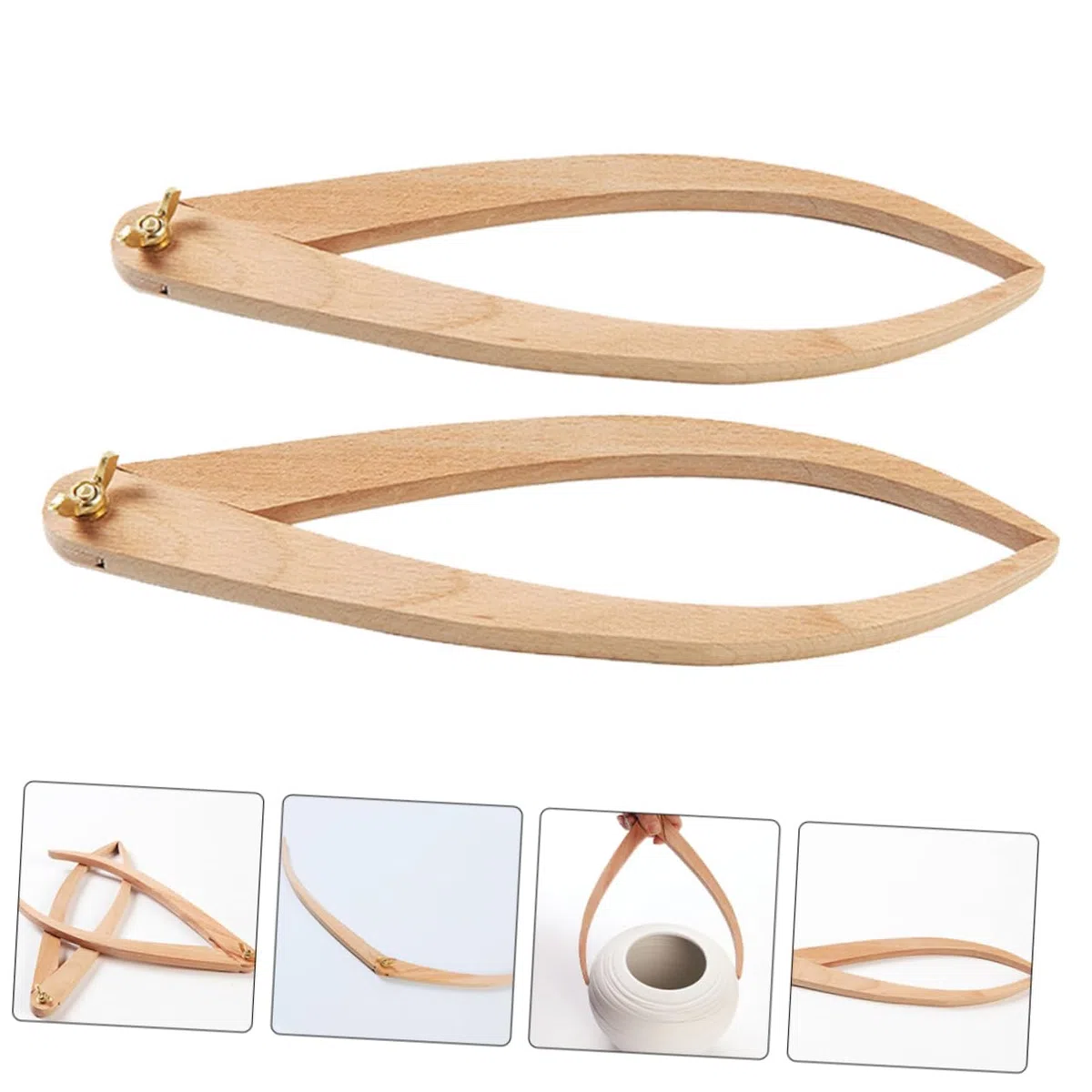 Gadpiparty 5 Series Calibradores De Rango Cerámico Arcilla Calibradores De Cerámica Herramienta De Medición De Madera Calibre De Escultura Calibres Curvos Calibradores De Medida 2 Piezas X 5