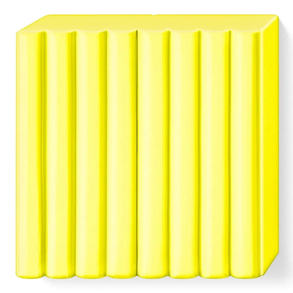 STAEDTLER 8010-101 ST Pasta de modelar de endurecimiento al horno, Amarillo neón