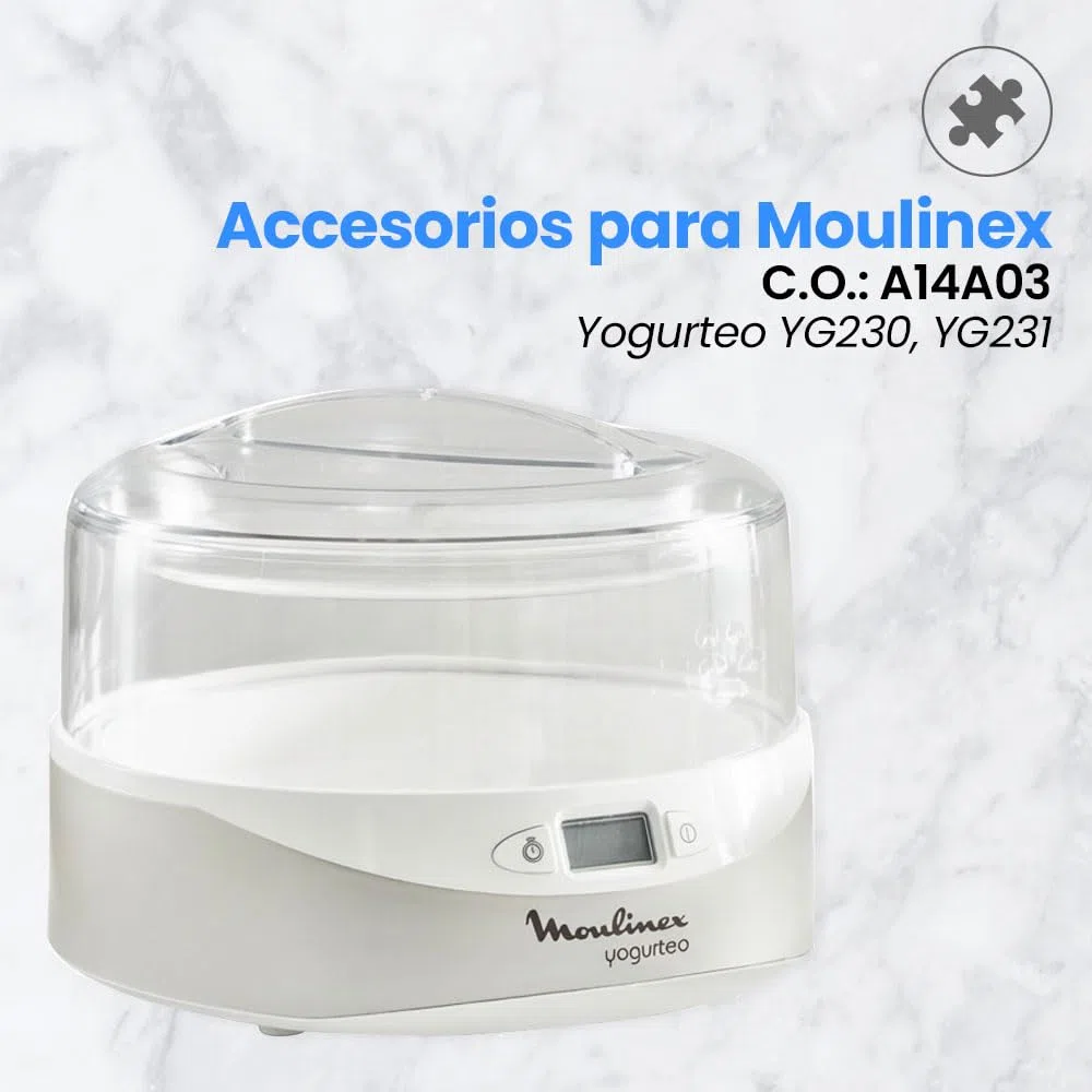 ANAKEL HOME Pack Vasos Yogurtera A14A03 Compatible con Yogurtera Moulinex DJC141, YG231E32, YG231531, YG230131 y YG229510 | 7 Unidades, 160 ml de Capacidad, con Fechador Manual