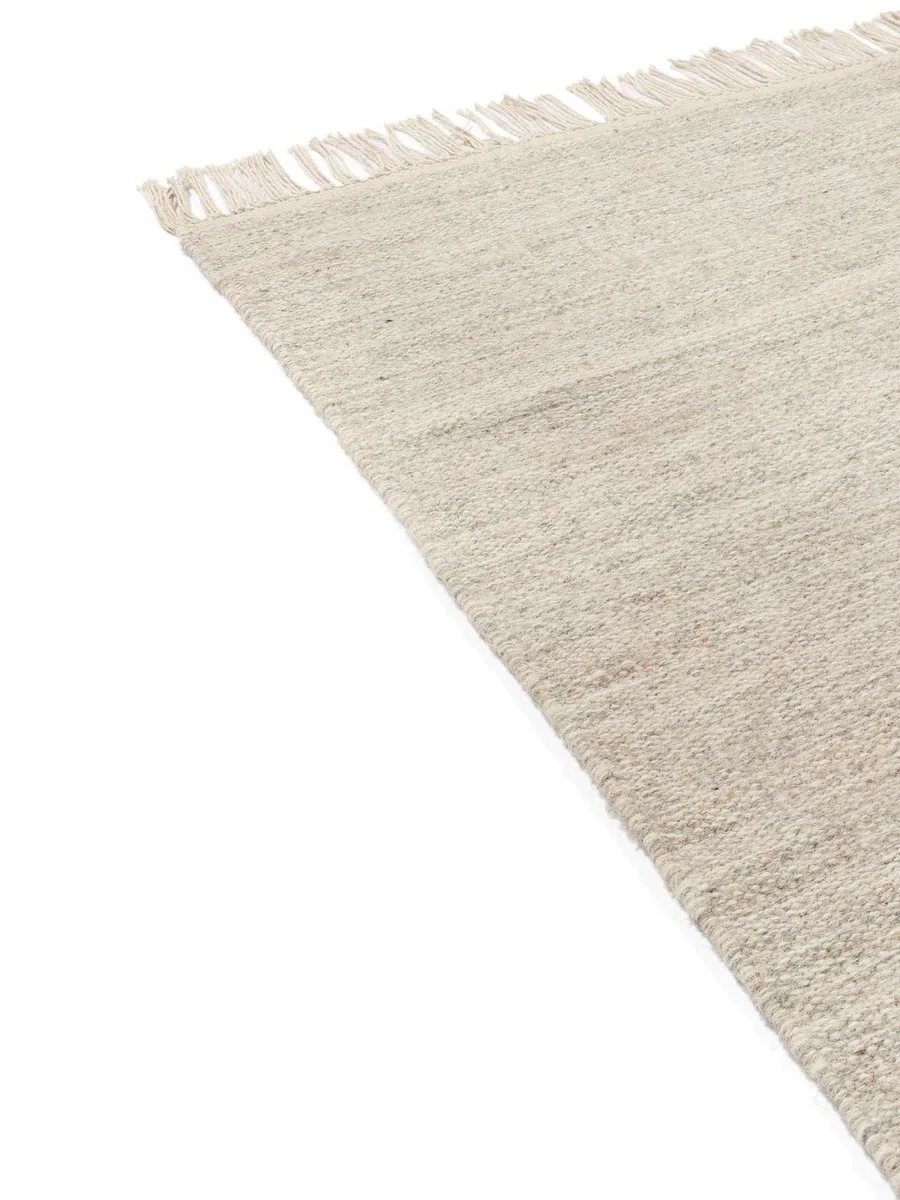 RugVista Melange Alfombra, 80 x 400 cm, Beige | Rectangular, Pelo corto, Limpieza en seco, Oeko-Tex 100, Sala de estar, Comedor, Dormitorio, Cocina, Pasillo