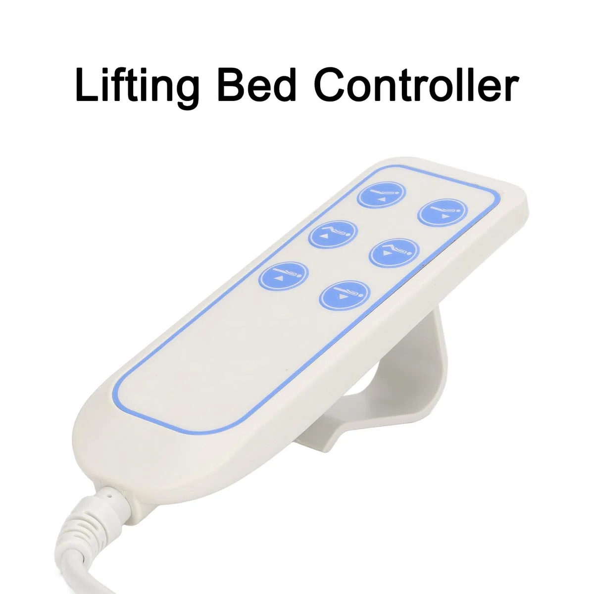 Fdit Controlador de Cama Elevadora, Cable Manual, Regulador de Mano, Cama Ip66, Empuje para Sillas Elevadoras de PVC de 8 Pines