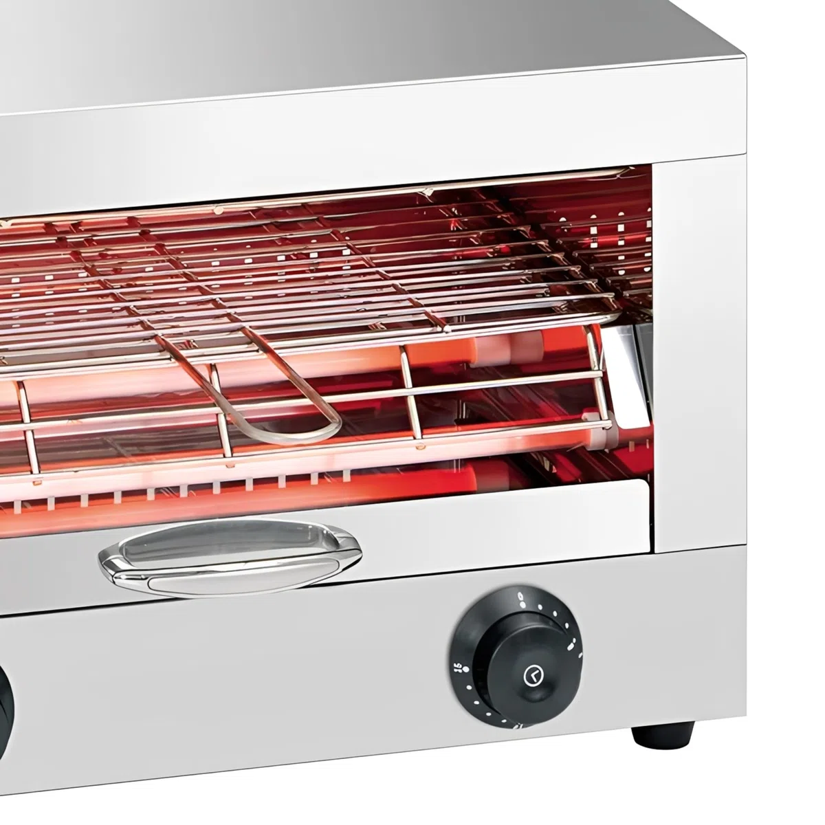 MBH - Tostadora industrial eléctrica 1 piso INOX para HOSTELERÍA. Horno tostador de pan profesional para bar y restaurante.