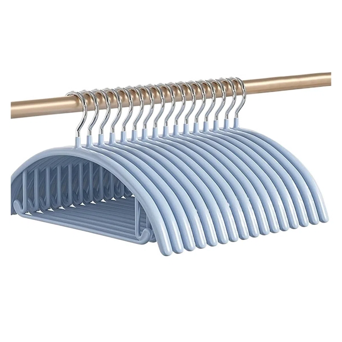 Perchas antideslizantes de acero inoxidable de alta calidad, diseño grueso sin costuras para almacenamiento de ropa de adultos, paquete de 20 en rosa, solución duradera y elegante para colgar