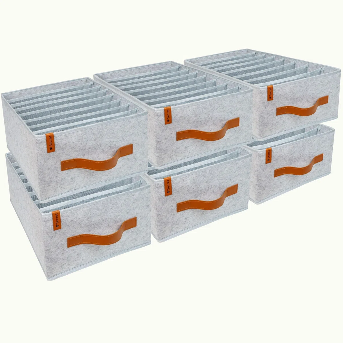 o’secret Organizador Armario Ropa para IKEA PAX 100cm, Set de 6 | Para vaqueros, camisetas y ropa interior, solución ordenada y compacta para armario