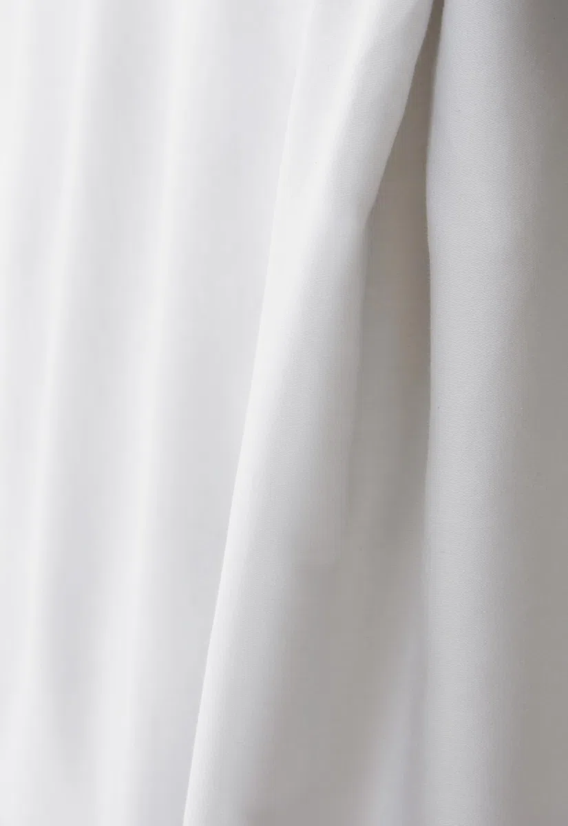 Jotex Zack - Faldón para Cama (100% algodón orgánico, Altura 45 cm, 90 x 200 cm), Color Blanco