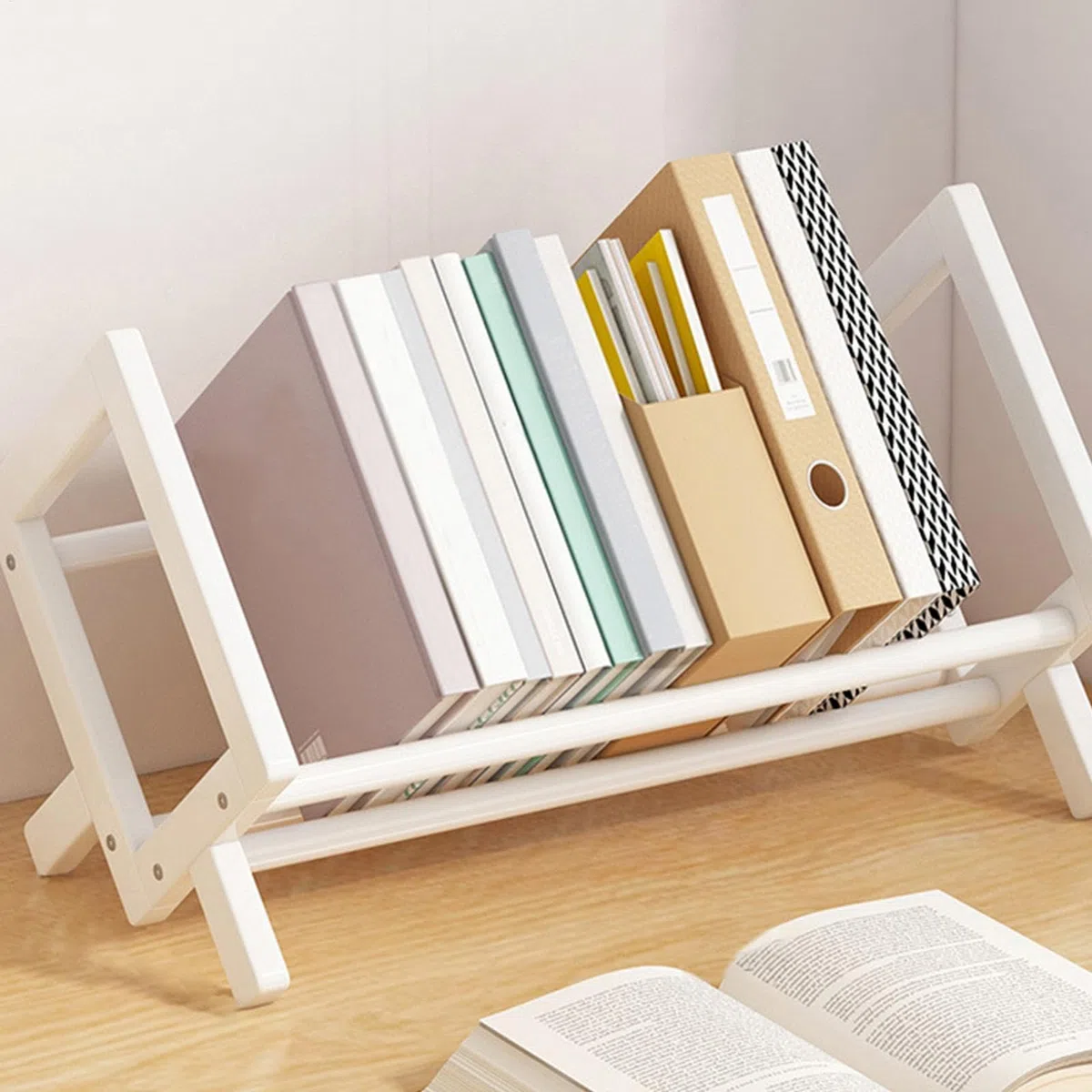 Estantería de Escritorio – Soporte para Libros | de Mesa, Estante de Almacenamiento de Libros pequeños, estantería inclinable de Escritorio, Organizador de Escritorio inclinable