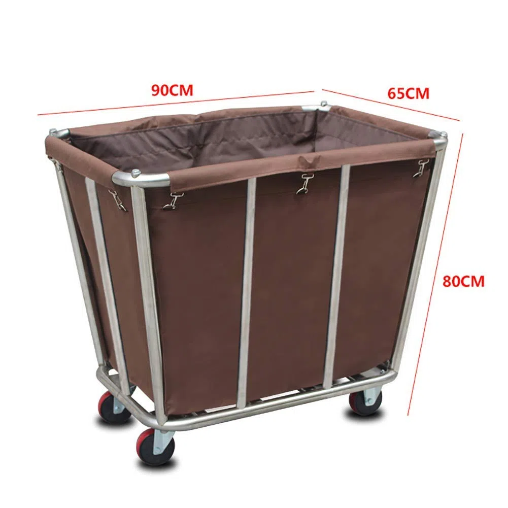 Carro de Almacenamiento móvil para carretillas de Mano, Carro móvil para Ropa Blanca de Cocina para Hotel/vestíbulo, Carro de Recogida Desmontable, Carro Universal para s