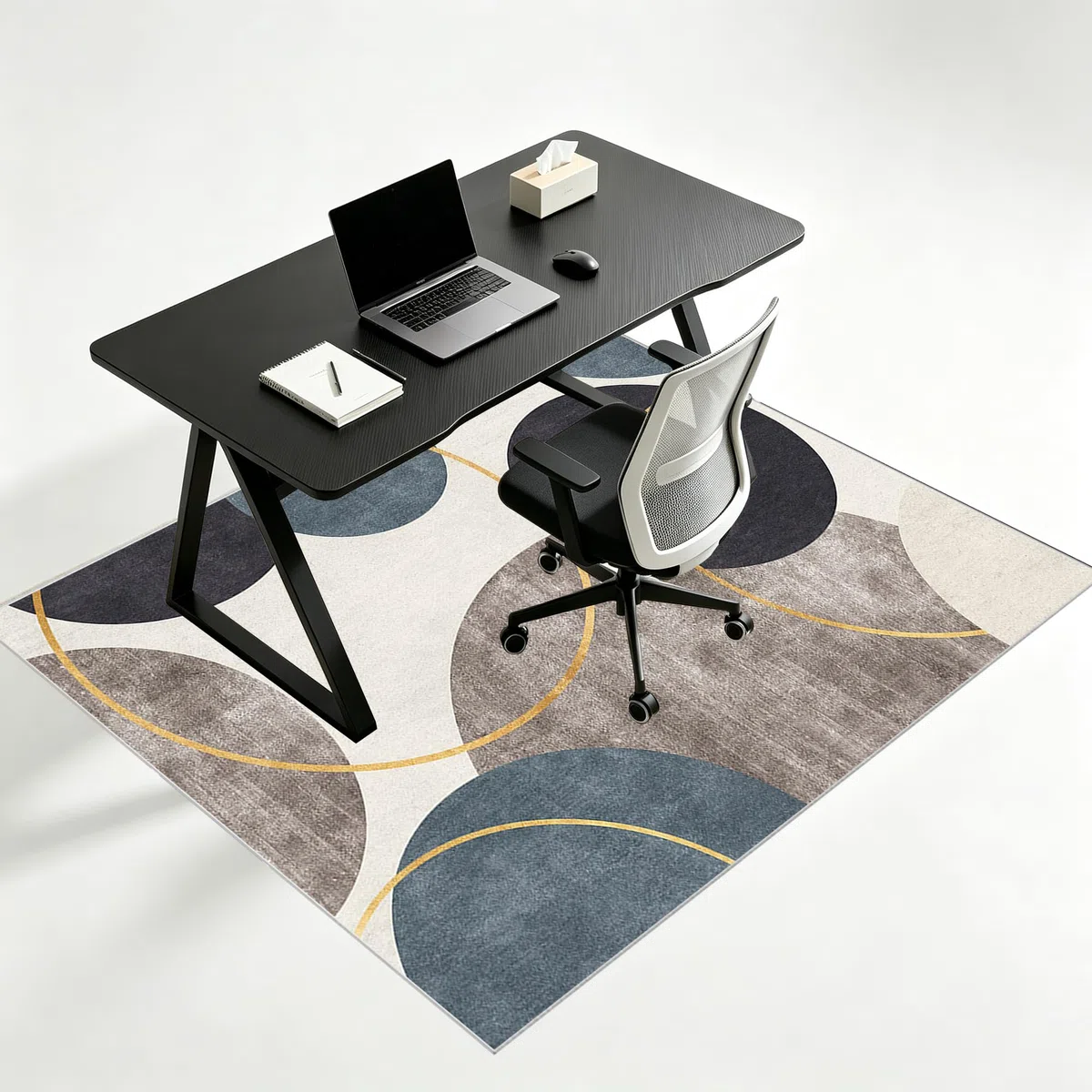 Protectora para Silla de Oficina, Alfombra para Silla de Oficina para Suelos Duros Alfombrilla de Escritorio para Parquet, Alfombra Gaming Suelo, Alfombrilla Protector Suelo Silla Ruedas