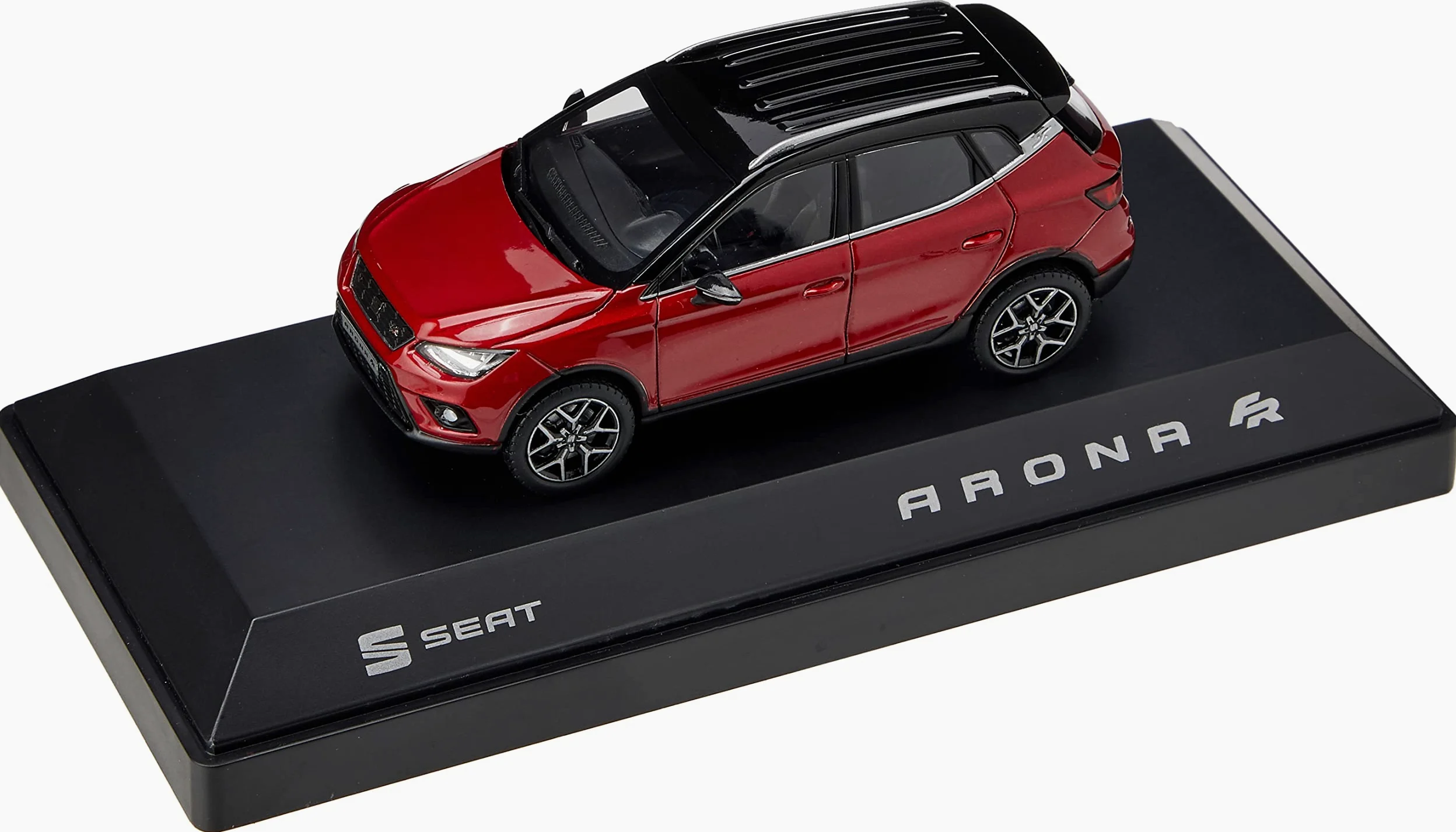Seat 6H1099300HBQ Arona FR - Modelo de Coche Original en Miniatura 1:43, Color Rojo