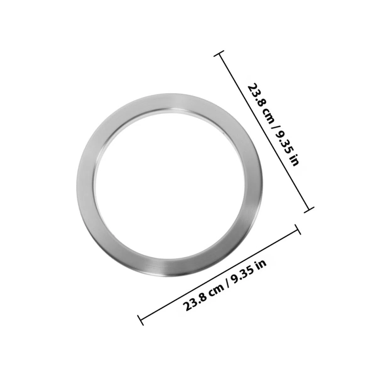 Sewroro Tapa para Basurero de Cocina de Acero Inoxidable Diseño Hueco Elegante, Marco Redondo Embutido para Encimera, Entrada Decorativa y Estabilidad Integrada