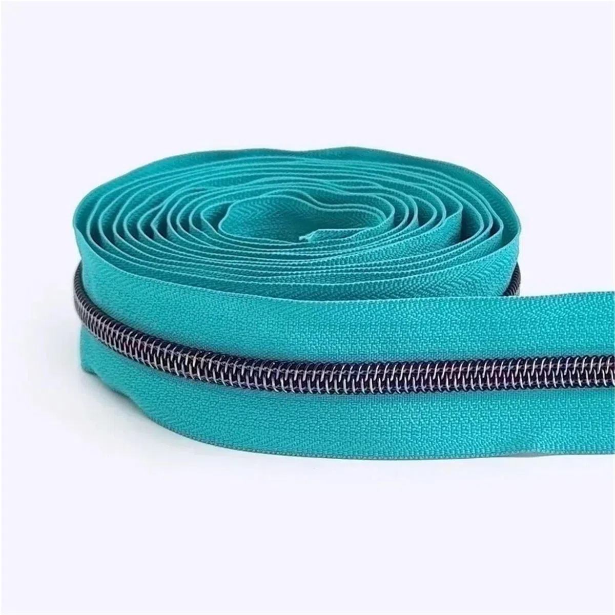 Cremallera bidireccional 2 piezas 2/3/5M 5# cremalleras de nailon impresas decorativas bolsa equipaje cremallera bobina rollo Arco Iris cierres Kit reparación Para bricolaje(M018,5Meters)
