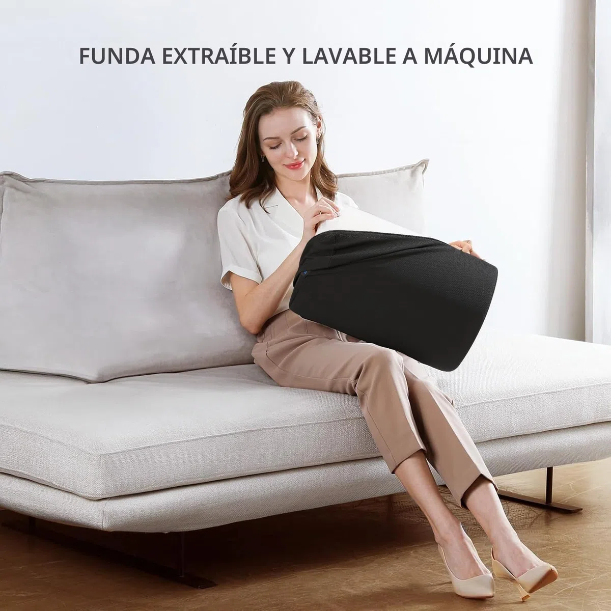 HUANUO Reposapies de oficina, ángulo ajustable - Taburete antideslizante para pies, ideal para oficina y hogar