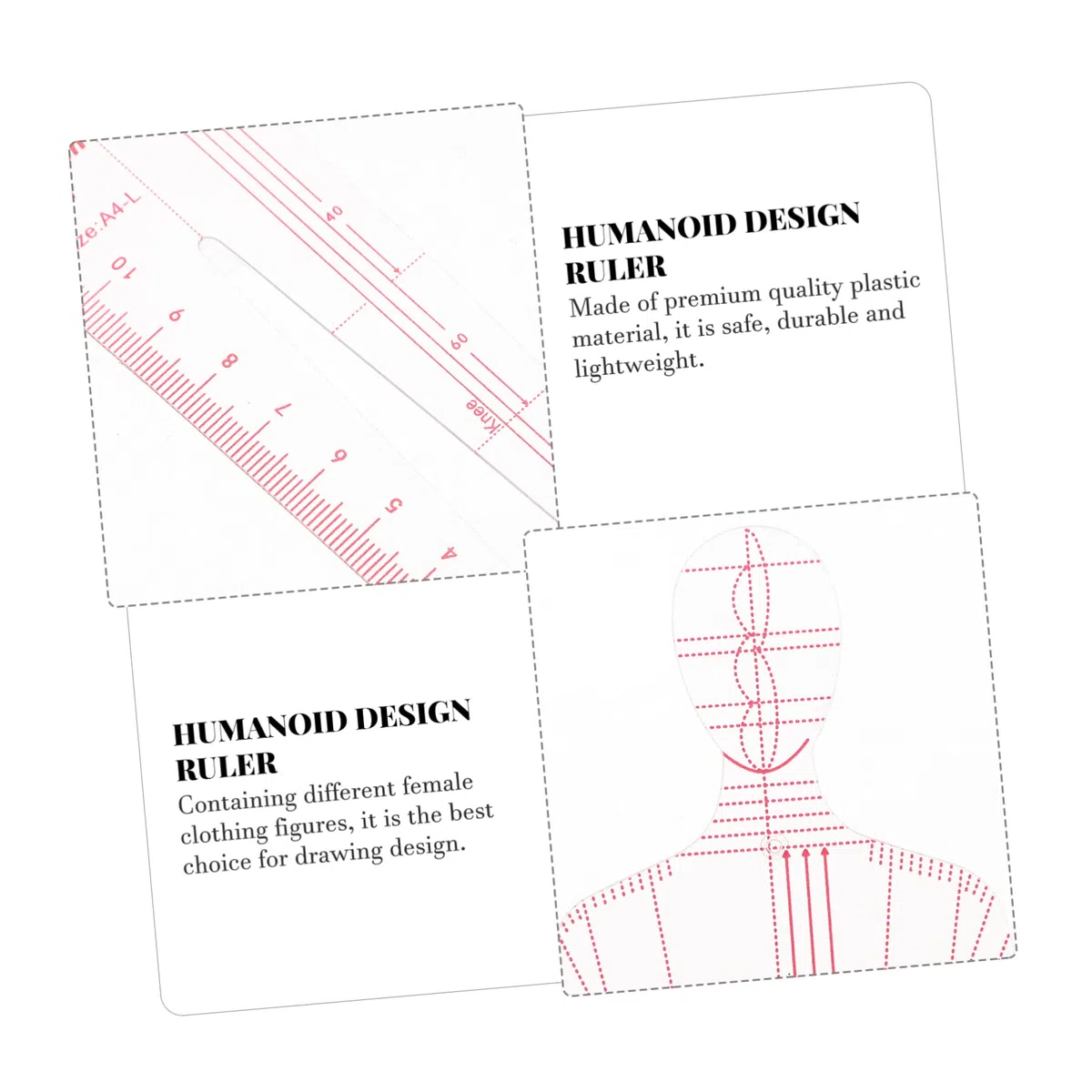 Tofficu 3juegos Plantilla De Dibujo De Moda Para Confección Conjunto De Reglas Curvas Francesas Para Medición De Ropa Herramienta De Diseño Para Principiantes y Profesionales
