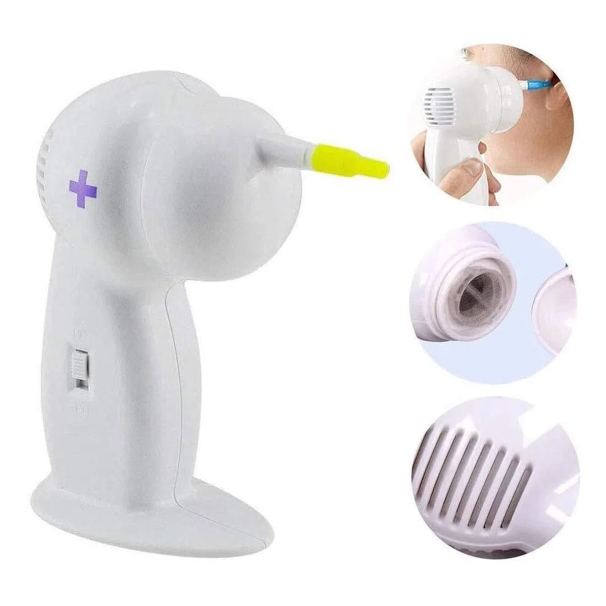 Máquina de succión de Dispositivo de Limpiador eléctrico Seguro Saludable, Sano y doloroso Aspirador eléctrico de aspiración for el Aspirador for Cera de Cera sin Dolor