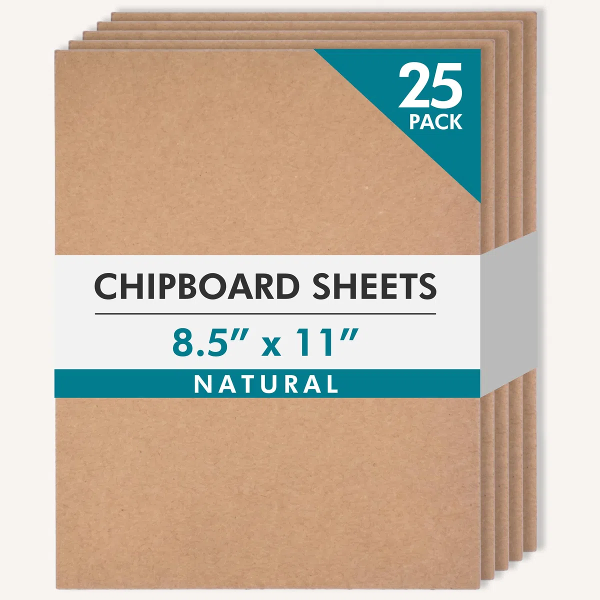 Grafix Medio Peso truciolare fogli-8,5 "X 11" Naturale 25/Pkg
