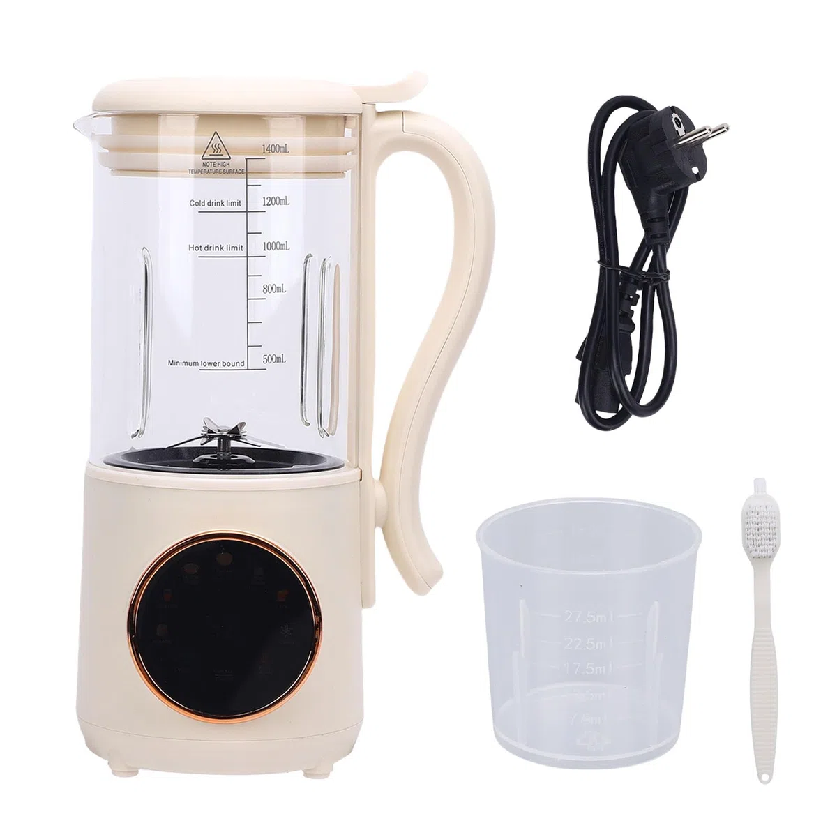 Topiky Máquina Automática para Hacer Leche de Soja, 1400ml, Calentamiento Automático, Máquina de Cocina Multifuncional, Procesador de Alimentos para Bebés para el Hogar, Exprimidor de Leche de Nuez,