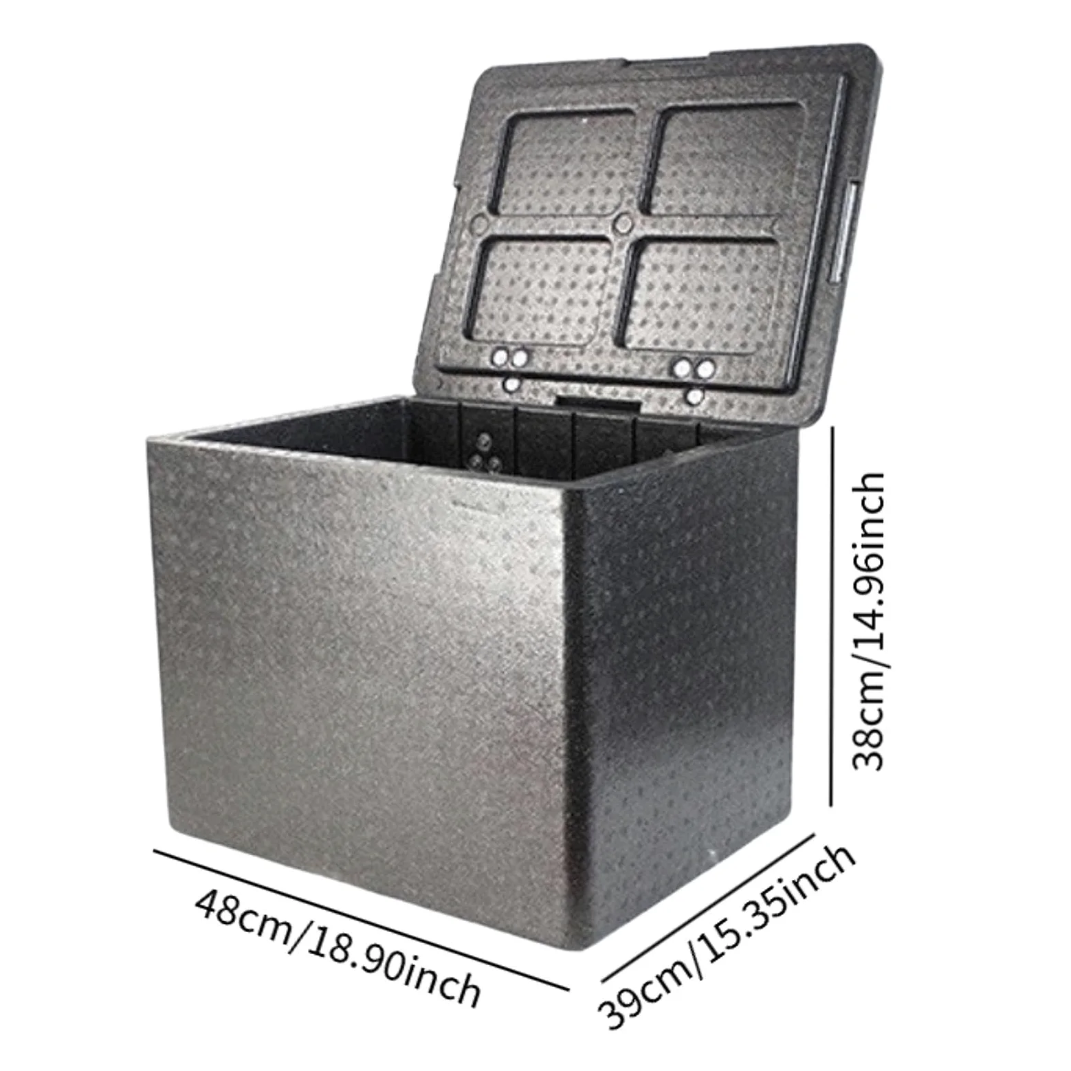 Caja Aislante Portátil Caja Térmica de Comida Recipiente Aislado para Alimentos Caja para Transporte Refrigerado Función Resistente a La Deformación D, 43 L