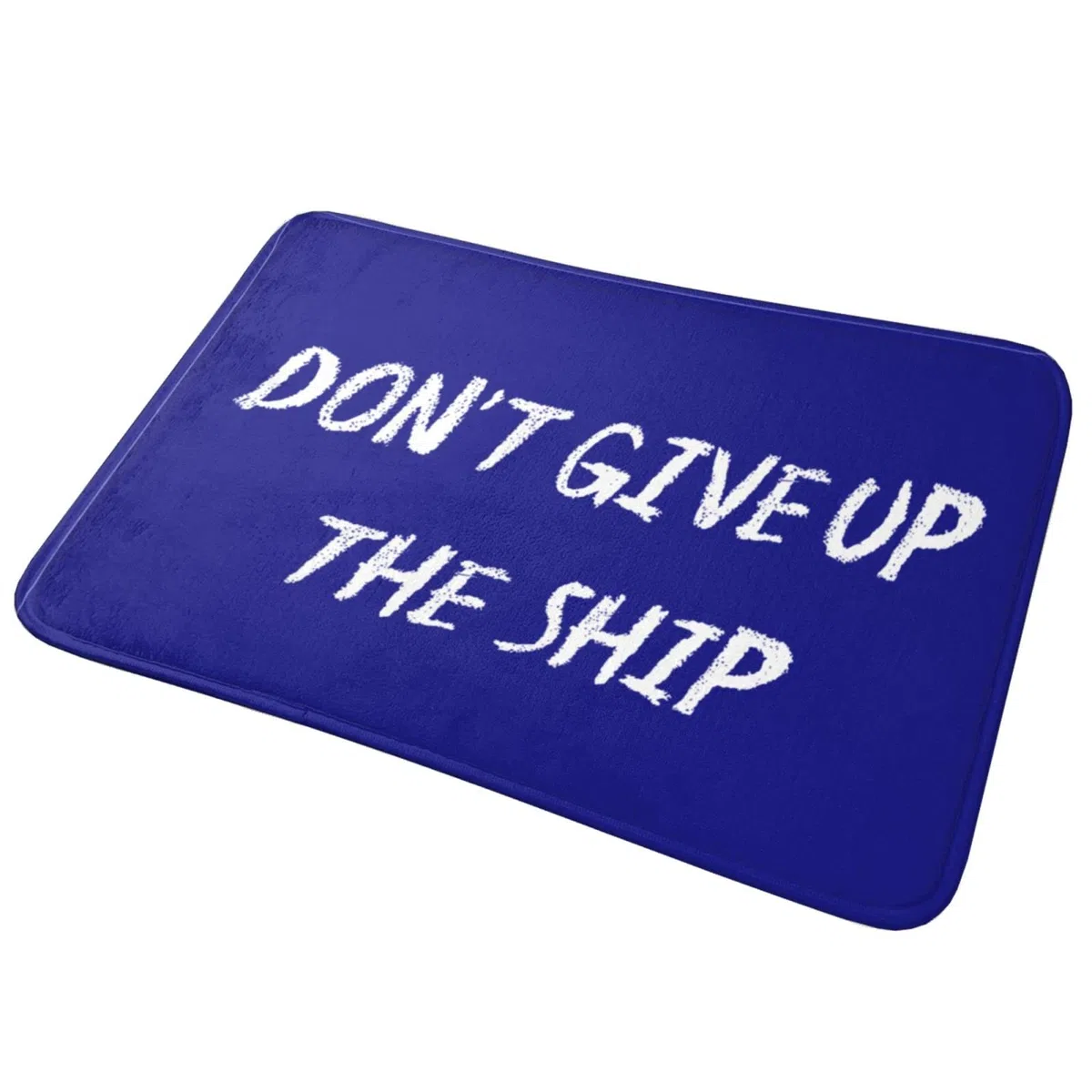 Felpudo de invierno para exteriores con texto en inglés "Don'T Give Up The Ship", decoración de habitación (50 x 80 cm)